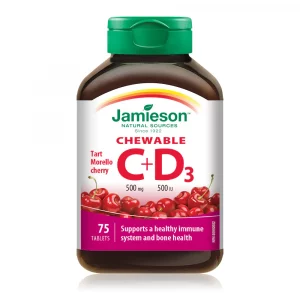 Jamieson C+D3, 75ct Tablets -Vitamin C & Vitamin D