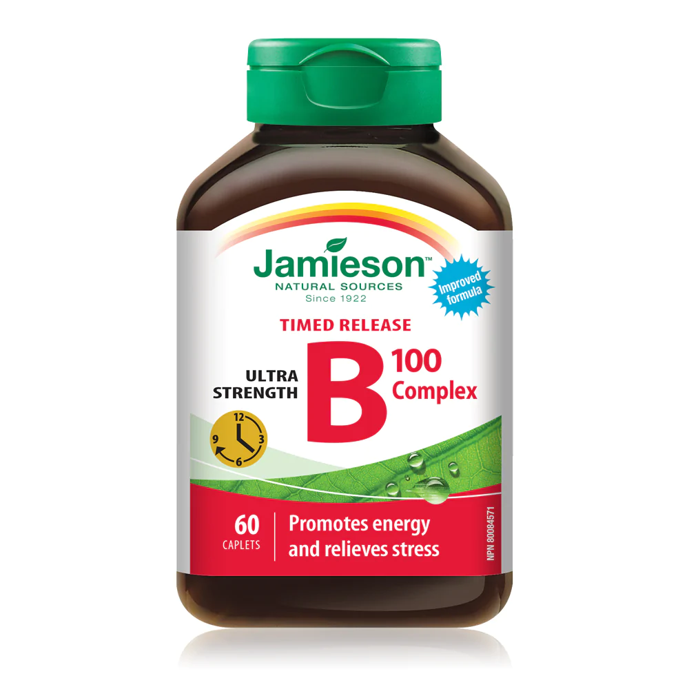 Jamieson B100 Complex 60ct Tablets, Vegetarian