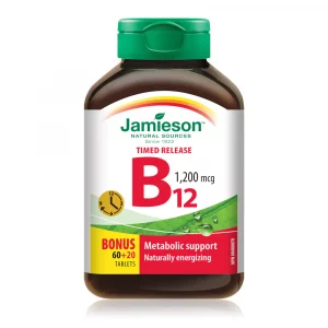 Jamieson B12 80ct Vegetarian Tablets