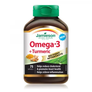 Jamieson Omega 3 + Turmeric 75ct Softgels