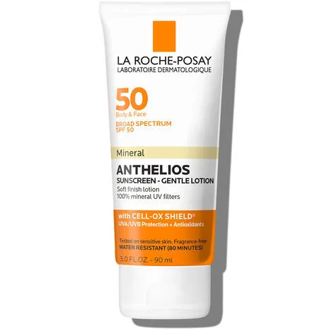 La Roche-Posay Anthelios Mineral Sunscreen Broad Spectrum SPF 50, Face and Body Sunscreen