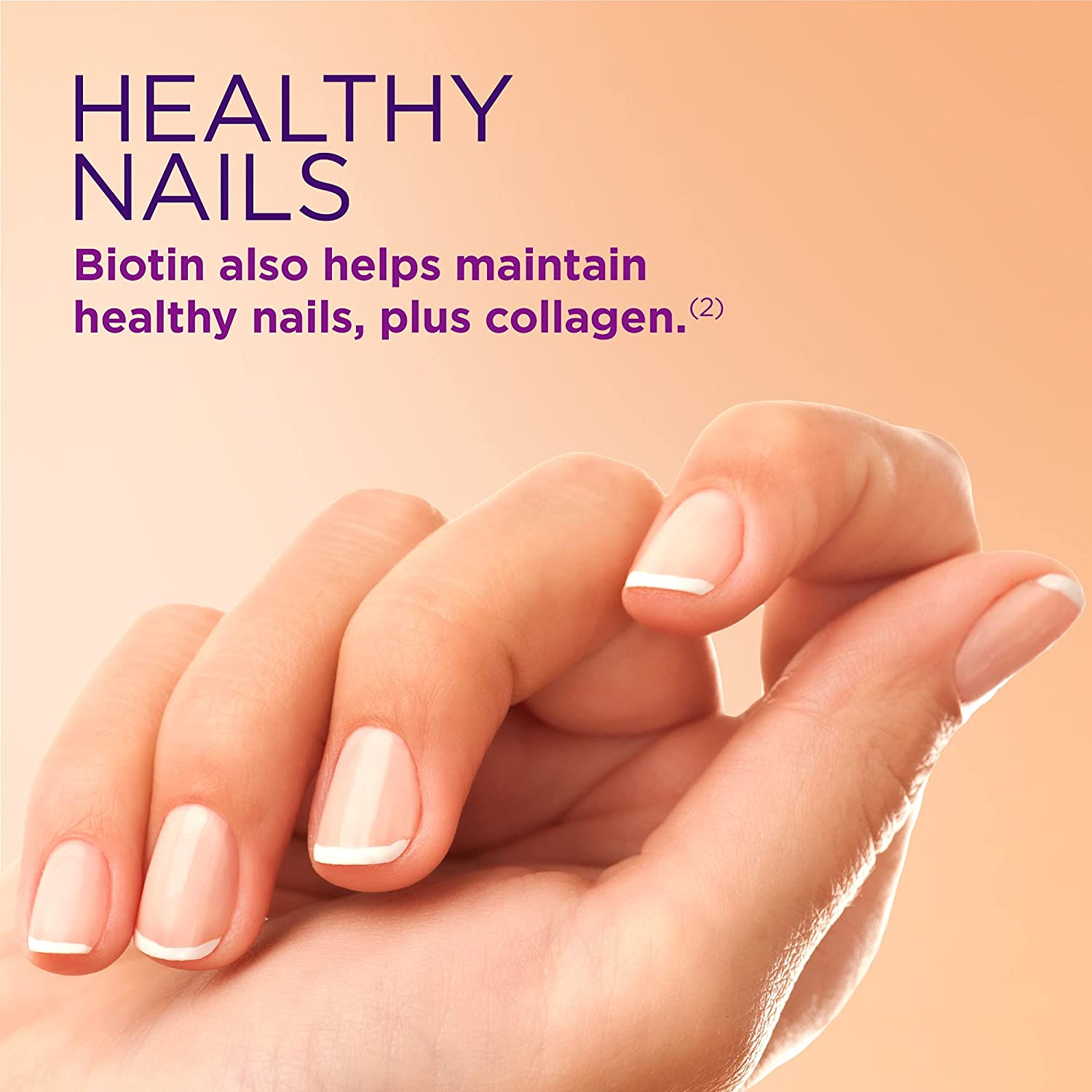 Nature's Bounty Hair Skin Nails Gummies with Collagen + Biotin, 80ct - Image 3