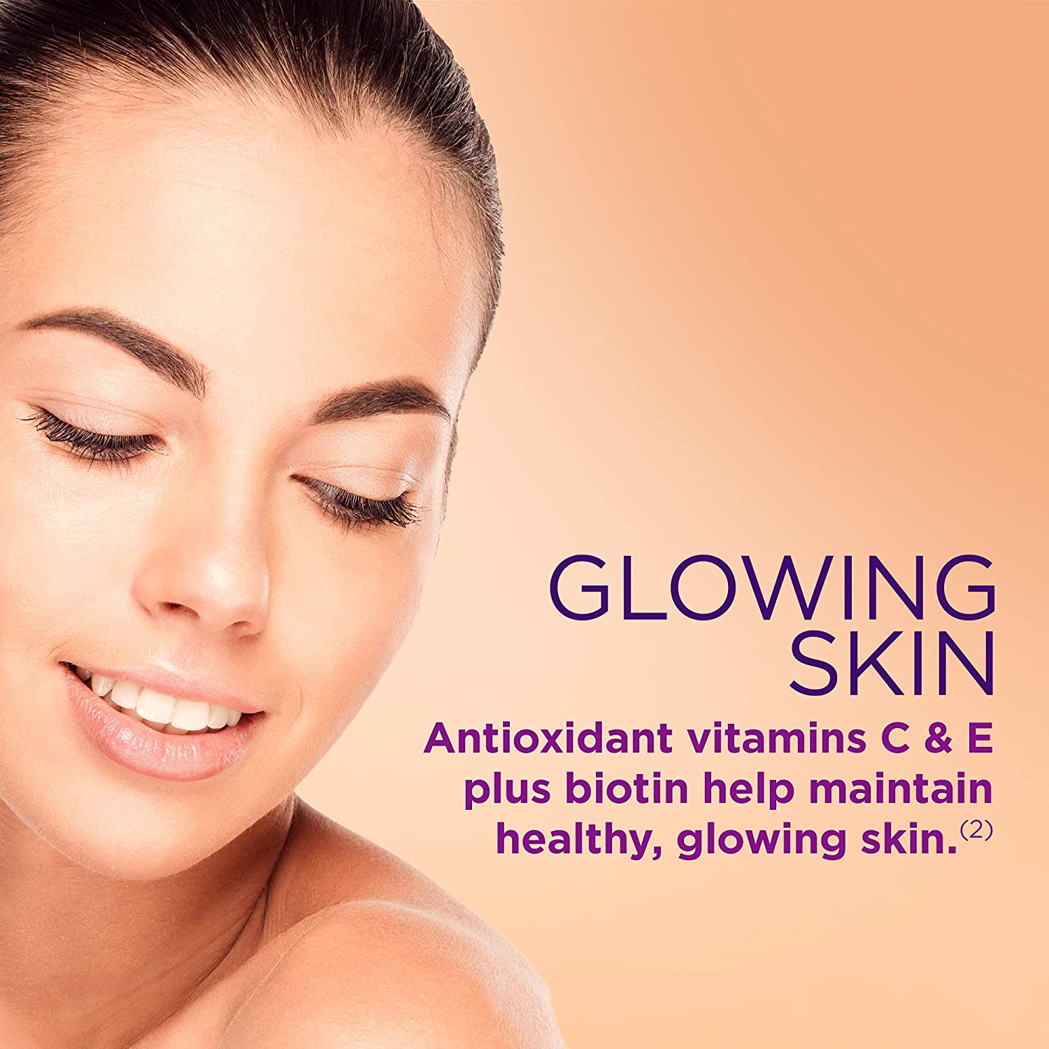 Nature's Bounty Hair Skin Nails Gummies with Collagen + Biotin, 80ct - Image 5