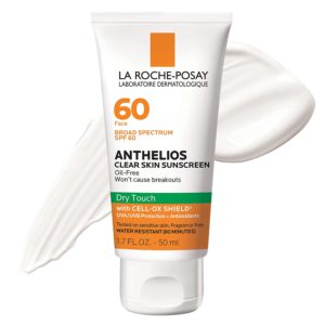 La Roche-Posay Anthelios Clear Skin Dry Touch Broad Spectrum SPF 60, Sunscreen, Face 50ML