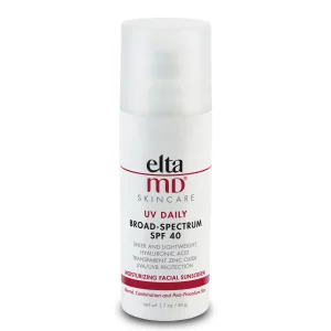 EltaMD UV Daily Face Sunscreen Moisturizer with Hyaluronic Acid, Broad Spectrum SPF 40