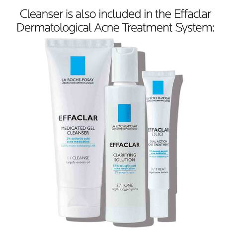 La Roche-Posay Effaclar Medicated Gel Facial Cleanser 6,76oz - Image 7
