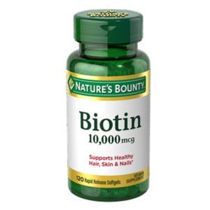 Nature's Bounty Biotin 10,000mcg 120ct Softgels