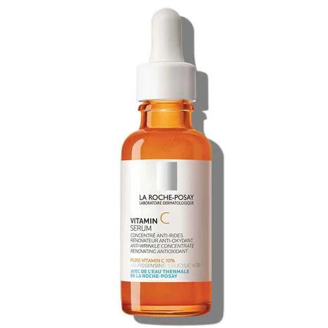 La Roche-Posay Pure Vitamin C Face Serum with Hyaluronic Acid & Salicylic Acid. Anti Aging Face Serum Visibly Brighten & Smooth