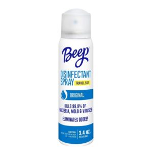 Beep Disinfectant Spray, Travel Size 3.4oz, Original Scent