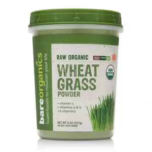 BareOrganics Organic Wheat Grass Powder 8oz