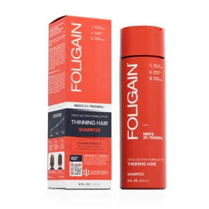 FOLIGAIN Triple Action Shampoo For Thinning Hair For Men with 2% Trioxidil