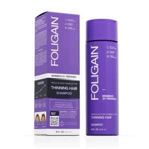 FOLIGAIN Triple Action Shampoo For Thinning Hair For Women with 2% Trioxidil