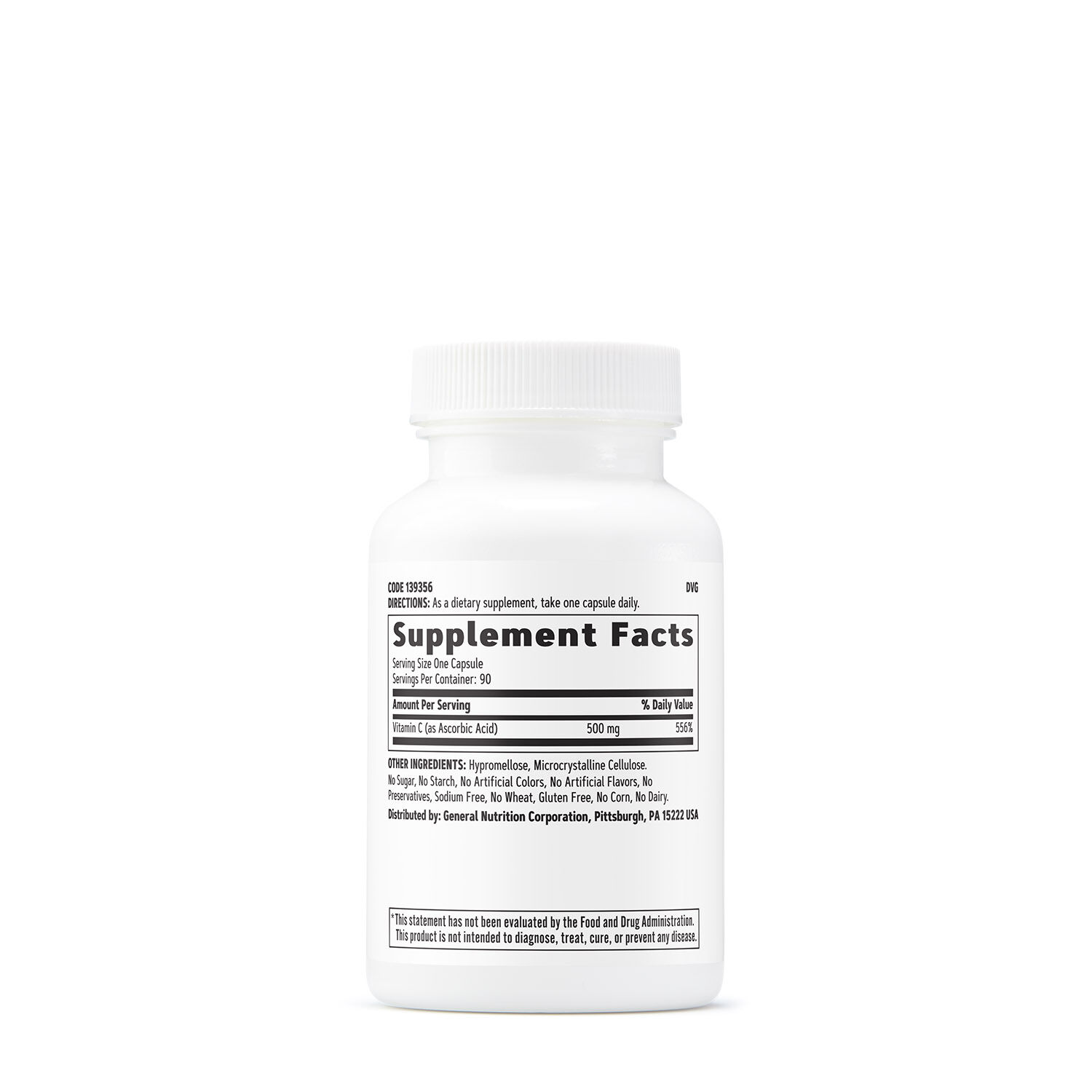 GNC Vitamin C 500 MG 90ct - Image 3