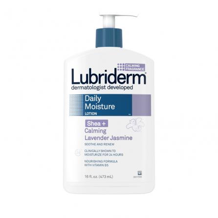 Lubriderm Daily Moisture Lotion Shea + Calming Lavender Jasmine, 16oz