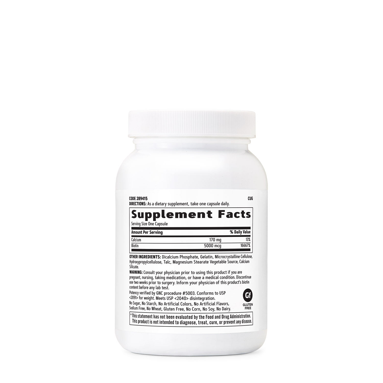 GNC Biotin 5000 mcg - Image 3