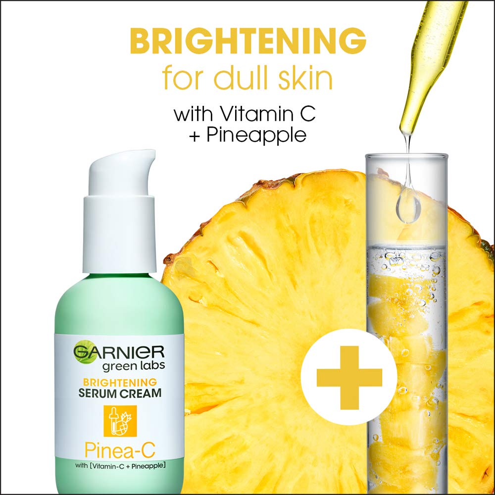 Garnier SkinActive Green Labs Pinea-C Brightening Serum Cream Moisturizer with SPF 30 and Vitamin C + Pineapple - Image 3