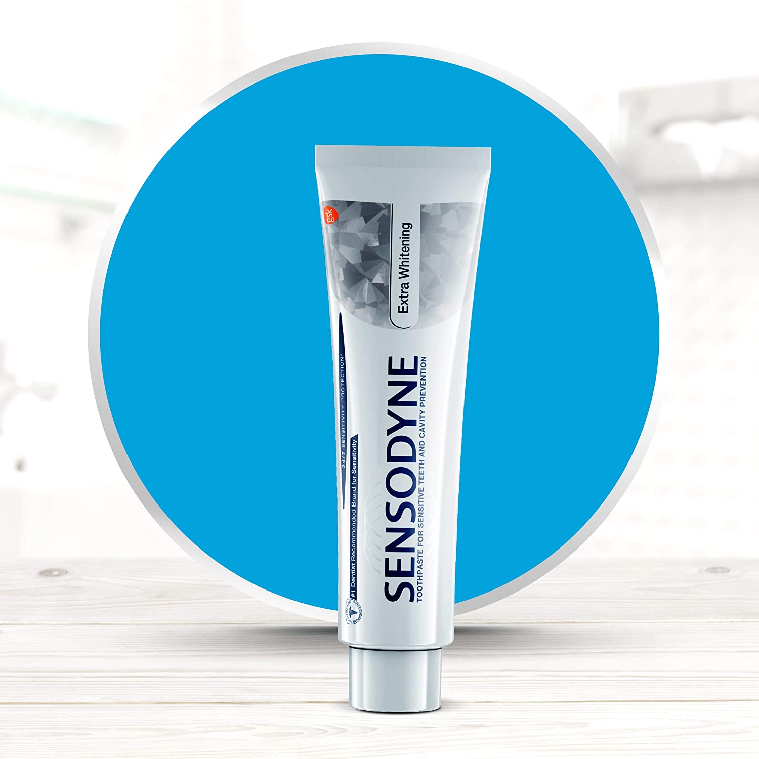 Sensodyne Extra Whitening Toothpaste for Sensitive Teeth, Cavity Prevention and Sensitive Teeth Whitening - 4 Ounces - Image 3