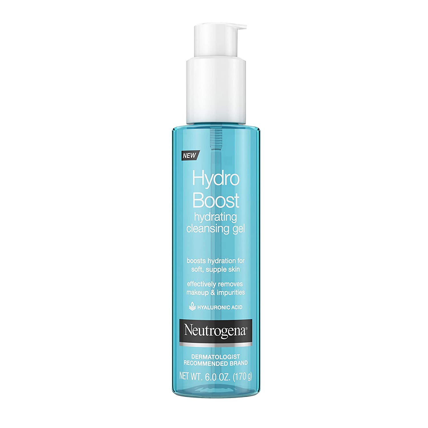 Neutrogena Hydro Boost Hydrating Gel Facial Cleanser & Makeup Remover Face Wash for Sensitive Skin, 6 oz
