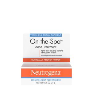 Neutrogena On-The-Spot Acne Spot Treatment with 2.5% Benzoyl Peroxide Acne Treatment Medicine to Treat Face Acne, Gentle Benzoyl Peroxide Pimple Gel for Acne Prone Skin,.75 oz