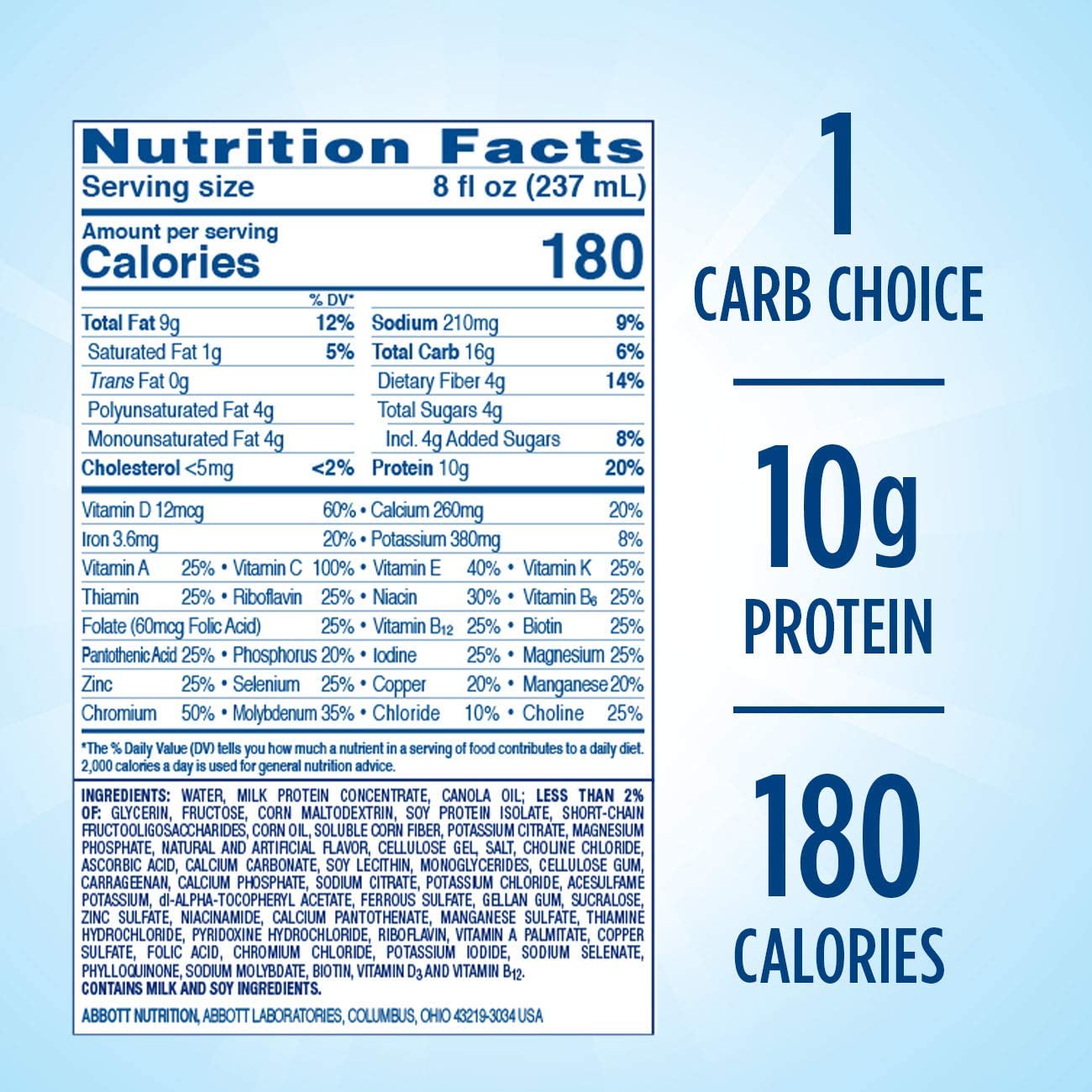 Glucerna Shake Vanilla, 8oz - Image 3