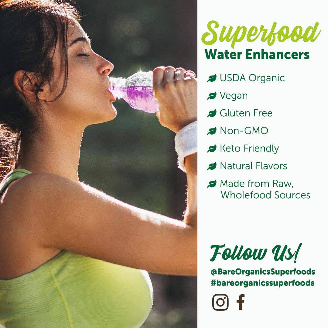 BareOrganics Bareorganics On-the-go Sleep Superfood Water Enhancer (organic) (12 Stick Packs) - Image 5