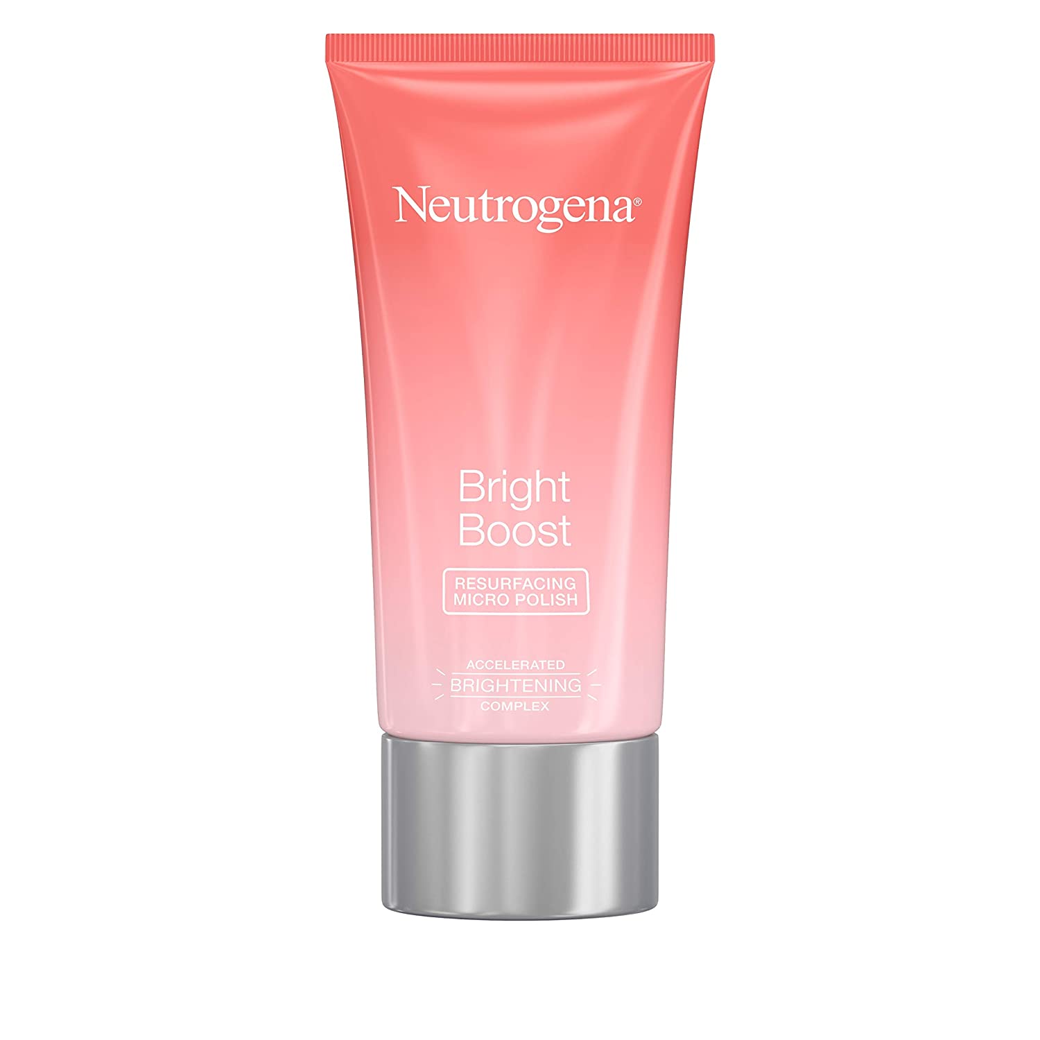 Neutrogena Bright Boost Resurfacing Facial Exfoliator with Glycolic and Mandelic AHAs Gentle Skin Resurfacing Face Cleanser for Bright Smooth Skin, Micro Polish, 2.6 Fl Oz