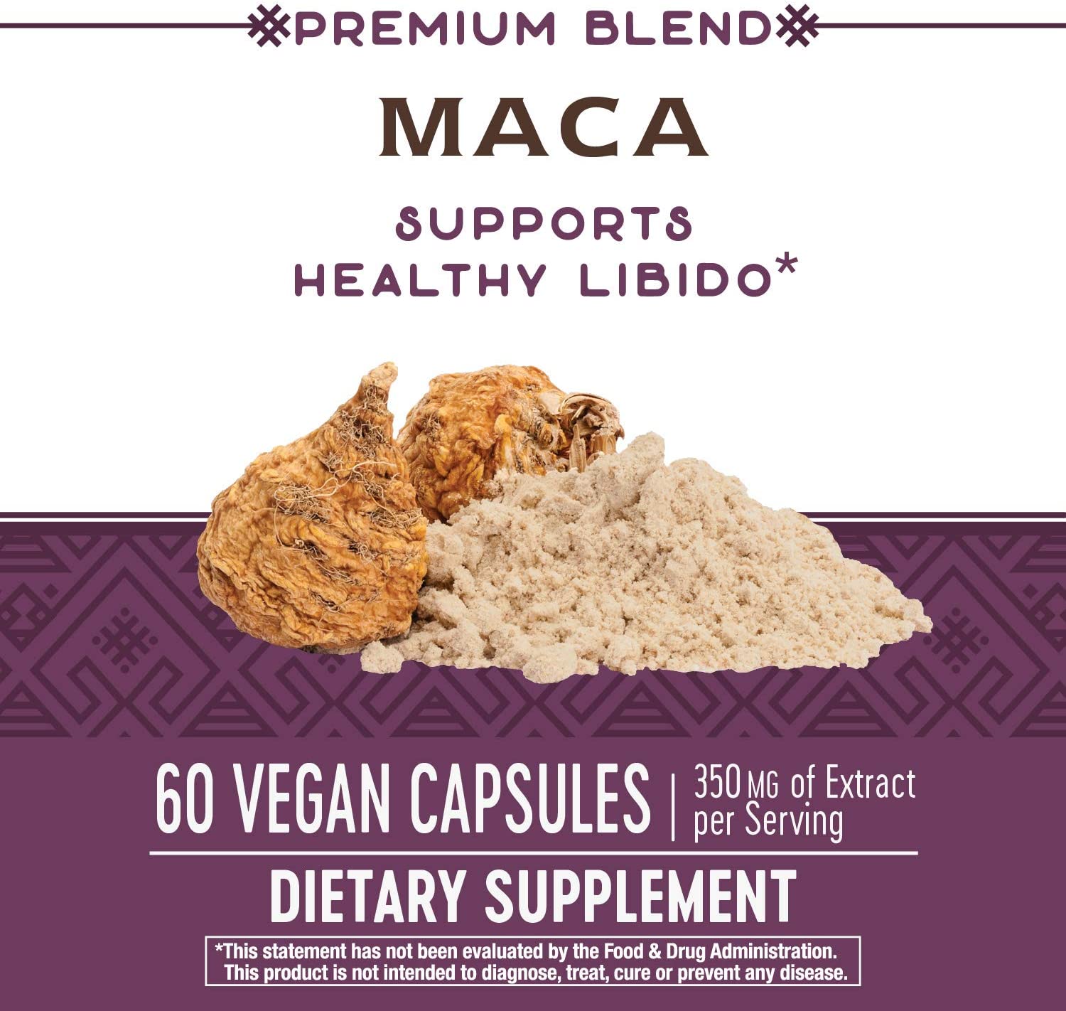 Nature's Way Maca 60 Vegan Capsules (Packaging may vary) - Image 5