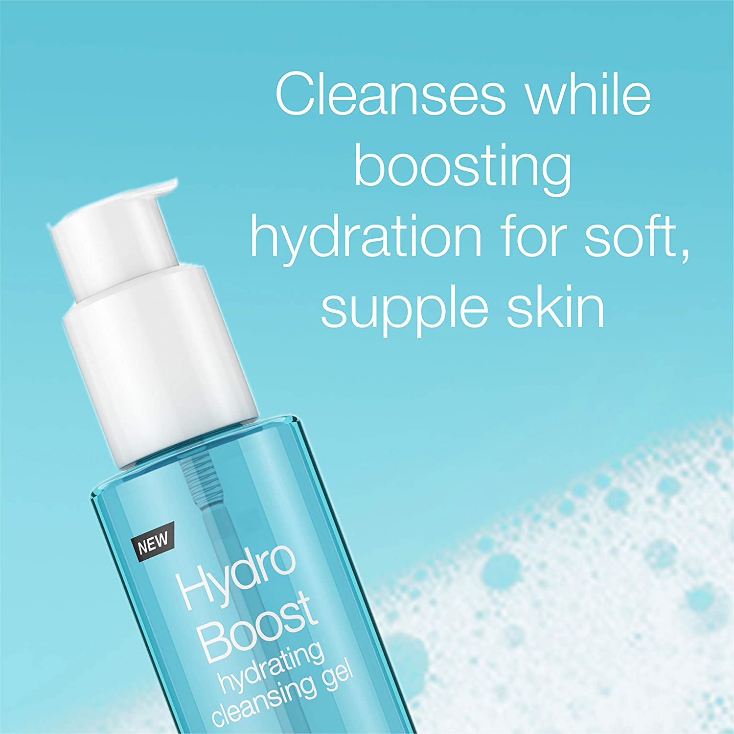 Neutrogena Hydro Boost Hydrating Gel Facial Cleanser & Makeup Remover Face Wash for Sensitive Skin, 6 oz - Image 4