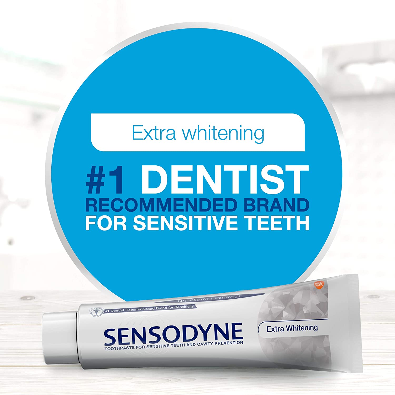 Sensodyne Extra Whitening Toothpaste for Sensitive Teeth, Cavity Prevention and Sensitive Teeth Whitening - 4 Ounces - Image 7