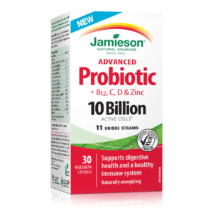 Jamieson Advanced Probiotic Plus B12, C, D & Zinc 10 Billion