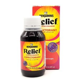 Benjamins Relief Diphenhydramine Expectorant Grape