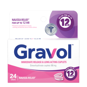 Gravol Immediate Release & Long Acting Caplets , 100mg, 24ct