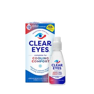 Clear Eyes Cooling Comfort Relief Lubricant Eye Drops, 0.5 fl oz