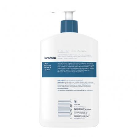 Lubriderm Daily Moisture Lotion Fragrance-Free, 16oz - Image 4