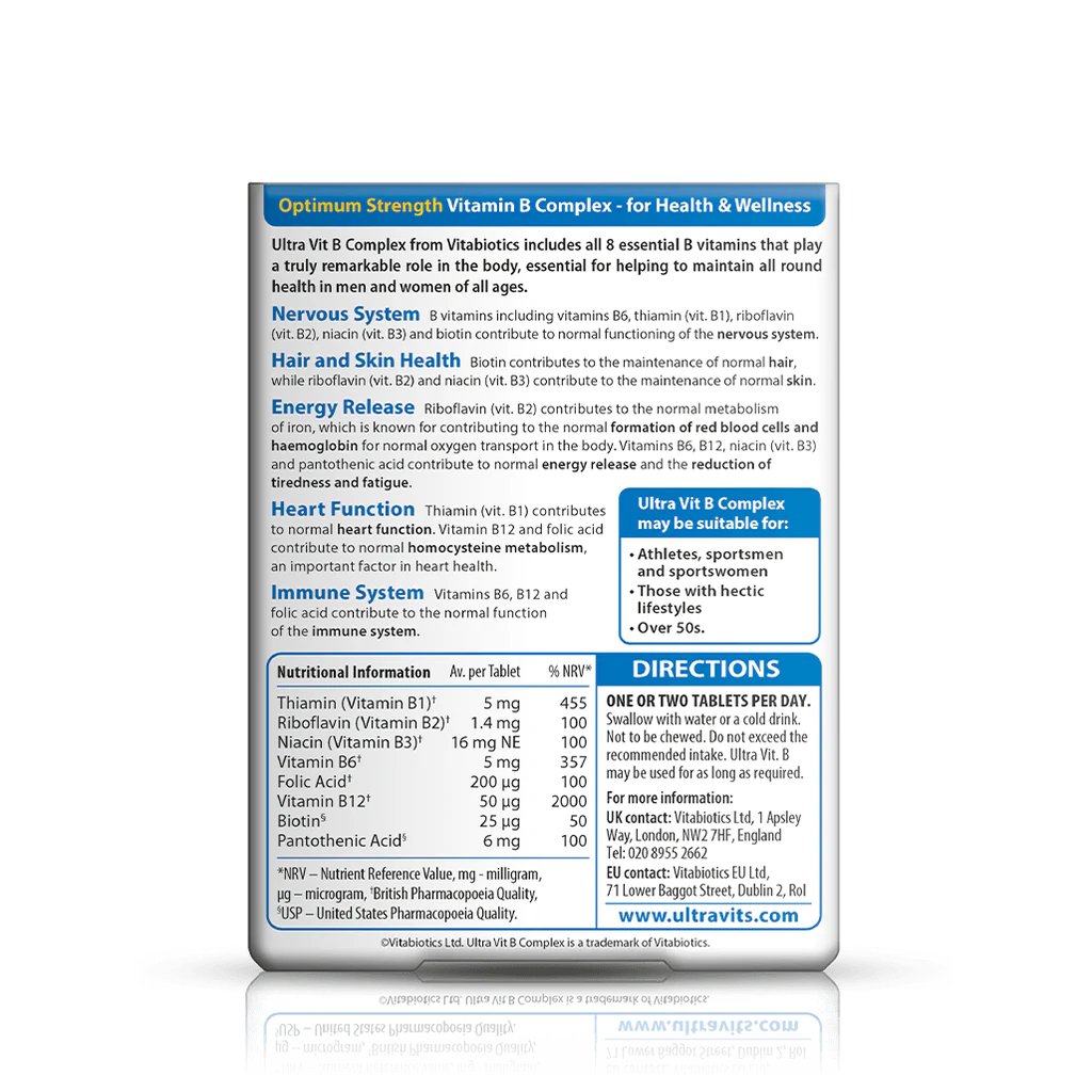 Vitabiotics Ultra Vitamin B Complex 60ct - Image 3