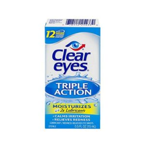 Clear Eyes Triple Action Relief Eye Drops 0.50 oz