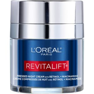 L'Oreal Paris Revitalift Pressed Night Cream with Retinol, Niacinamide, Visibly Reduce Wrinkles