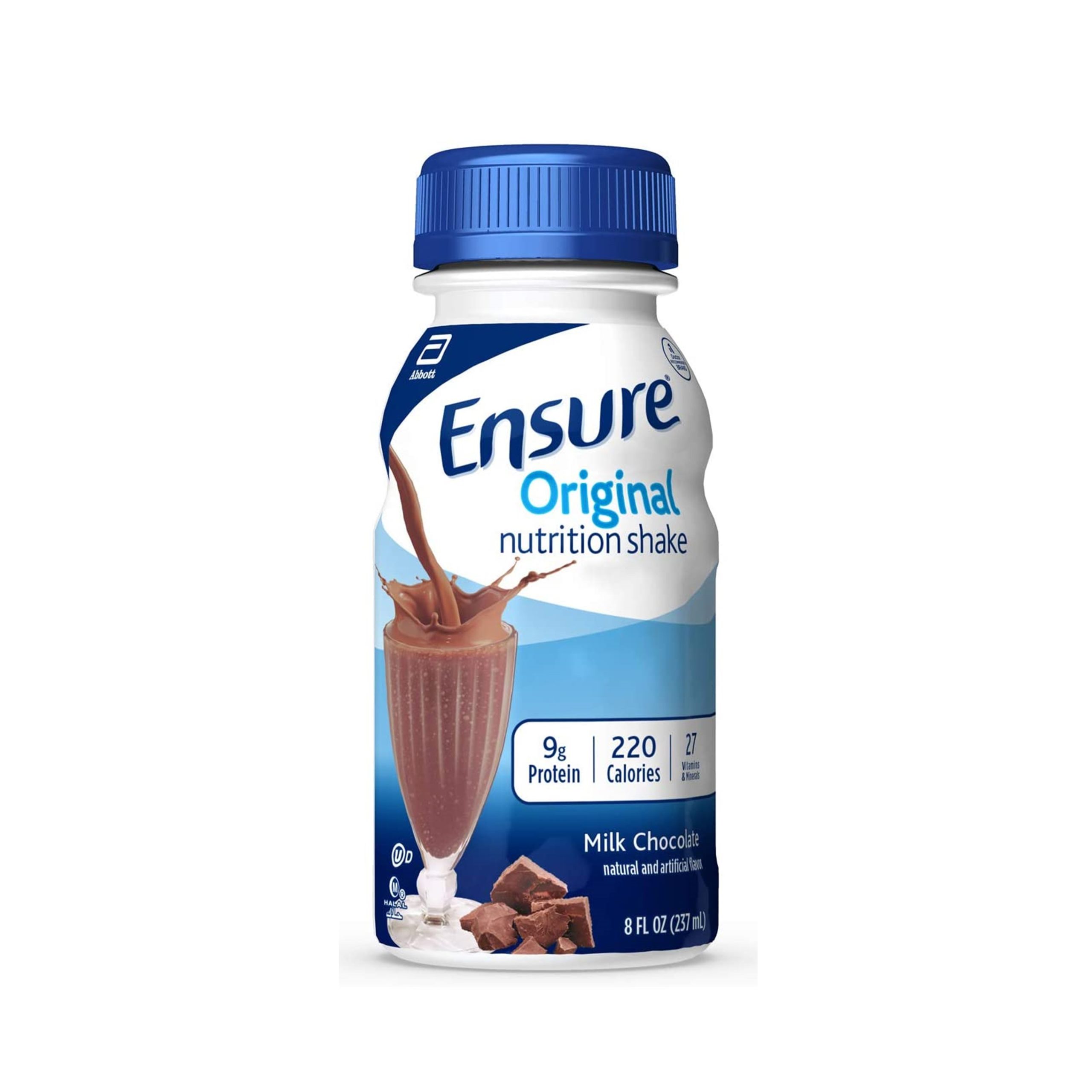 Ensure Original Nutrition Shake with 9 grams of protein, Meal Replacement Shakes, Milk Chocolate, 8 fl oz, each