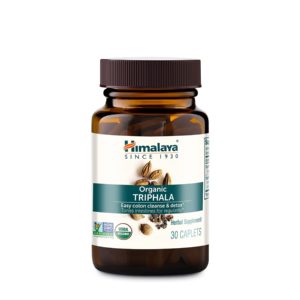 Himalaya Organic Triphala, Colon Cleanse & Digestive Supplement for Occasional Constipation, 688 mg, 30 Caplets, 1 Month Supply