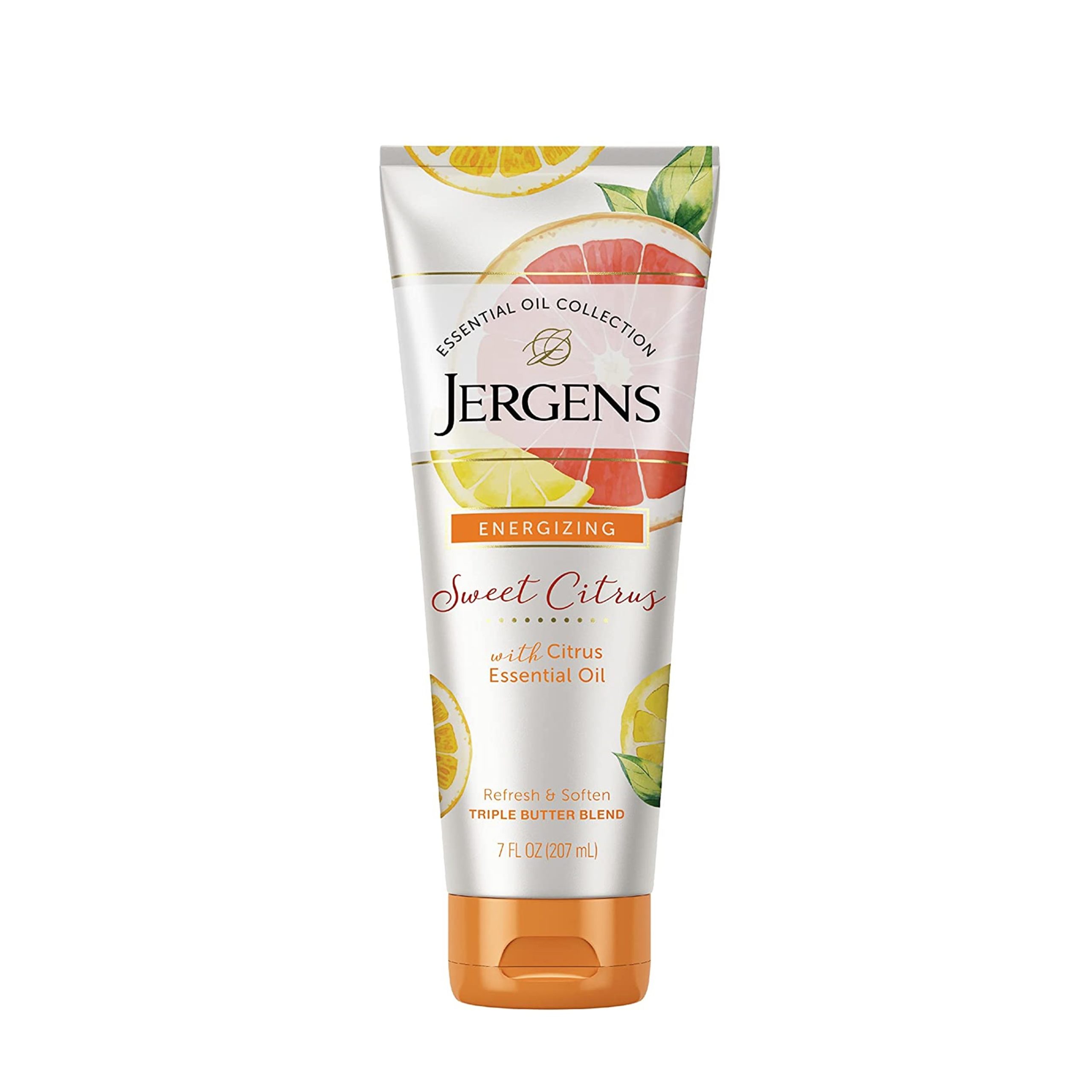 Jergens Sweet Citrus Body Butter Body and Hand Lotion, Moisturizer, 7 Ounce