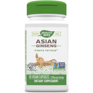Nature's Way Asian Ginseng 50 Vegan Capsules