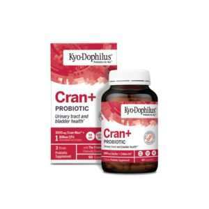 Kyo-Dophilus Cran+ Probiotic, Urinary Tract and Bladder Health, 60 capsules