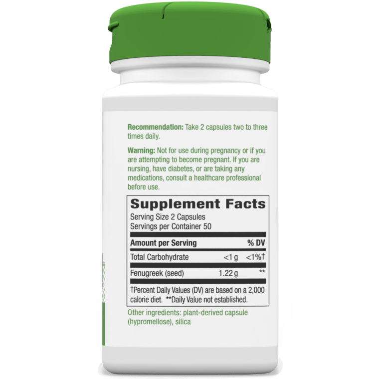 Nature's Way Fenugreek Seed 100 Vegan Capsules - Image 4