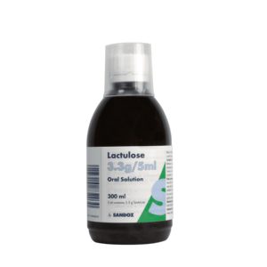 LACTULOSE 3.3G/5ML ORAL SOLUTION, 300ML