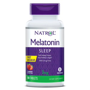 Natrol Melatonin  Sleep Support, 3 mg, Strawberry ,90ct