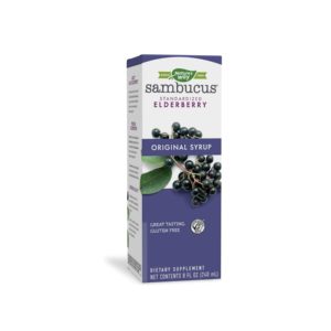 Nature’s Way Sambucus Original Elderberry Syrup, Black Elderberry Extract,Immune Support 4 Fl Oz.