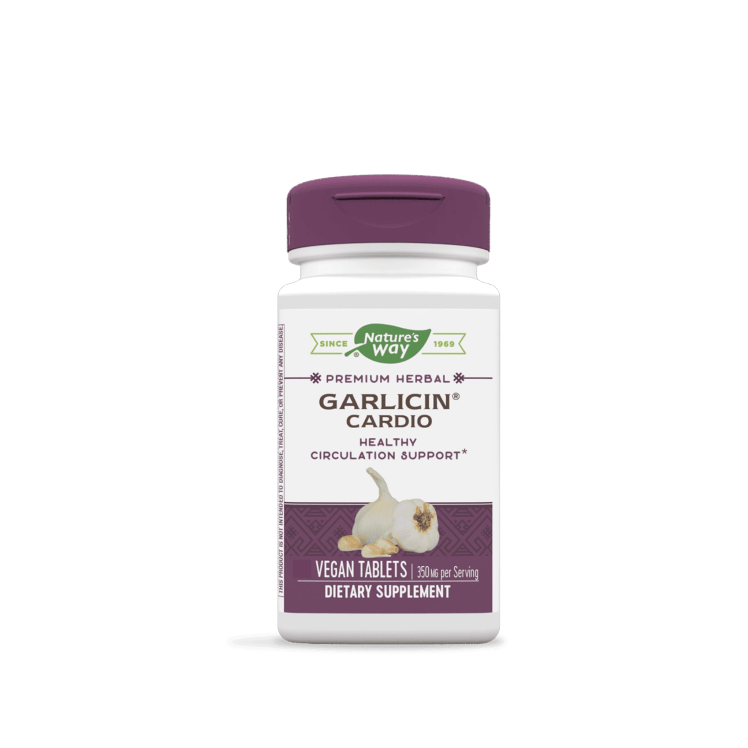 Nature's Way Garlicin Cardio 60 Vegan Capsules - Image 2