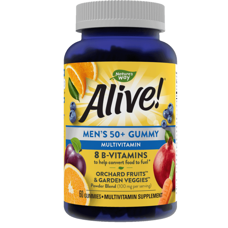 Alive Men’s 50+ Gummy Multivitamin 60ct