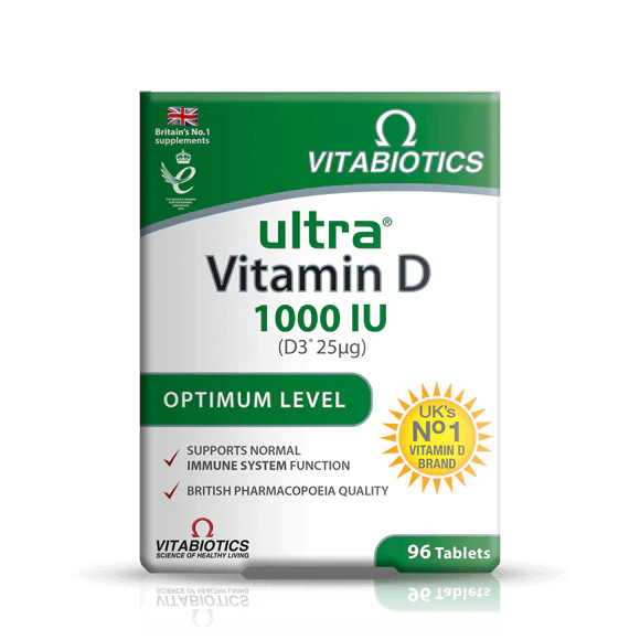Vitabiotics Ultra Vitamin D 1000iu 96ct (Packaging may vary)