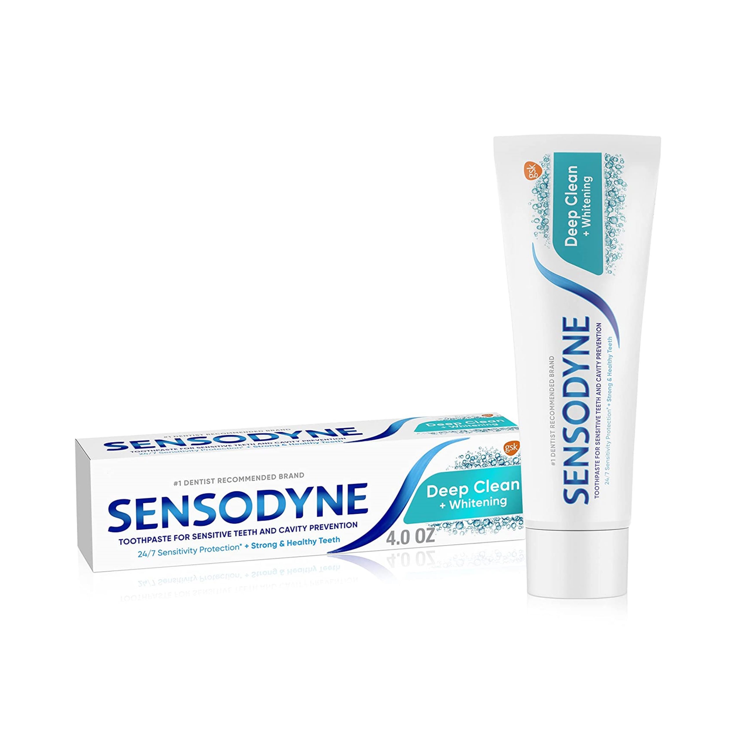 Sensodyne Deep Clean Sensitive Toothpaste, Cavity Prevention and Sensitive Teeth Treatment - 4 Ounces